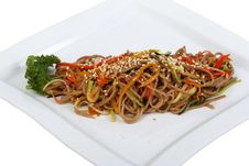Buckwheat Pasta Royalty Free Stock Images Buckwheat Pasta Royalty Free Stock Images
