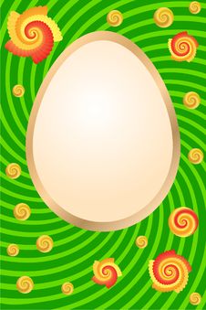 Easter Card With Rabbit, Chicken And Flowers Royalty Free Stock Photo Easter Card With Rabbit, Chicken And Flowers Royalty Free Stock Photo