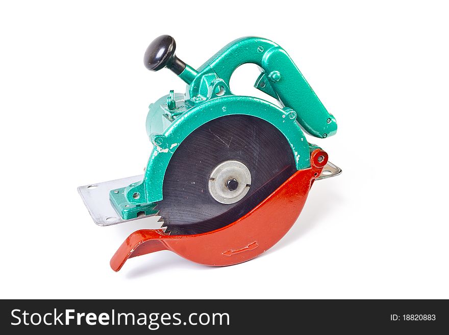 Circular saw, isolated on a white background. Circular saw, isolated on a white background.
