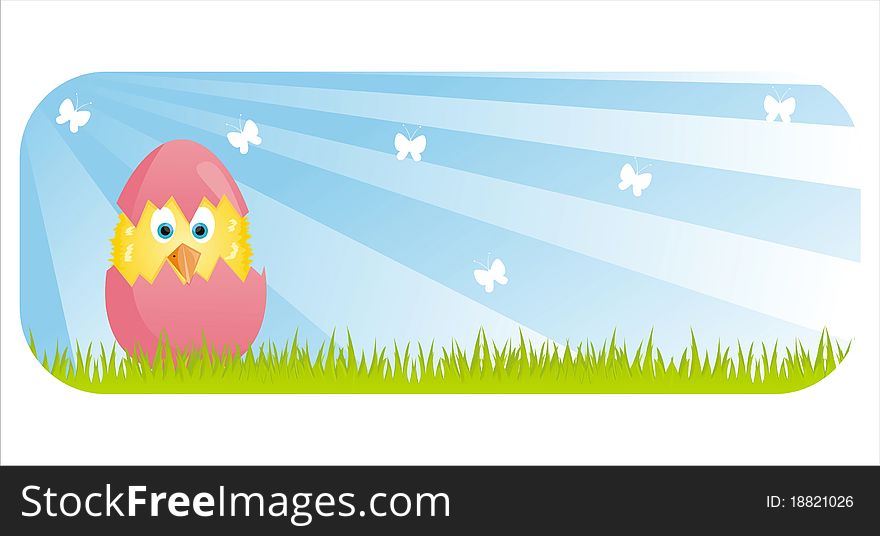 Cute Easter Banner