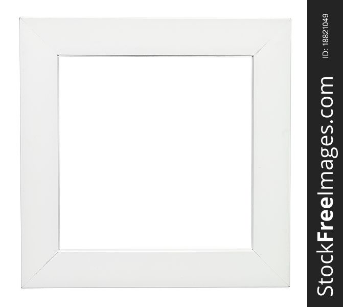Squareformed frame isolated on white background