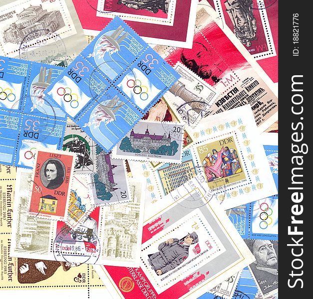 Postage stamps German Democratic Republic. Postage stamps German Democratic Republic