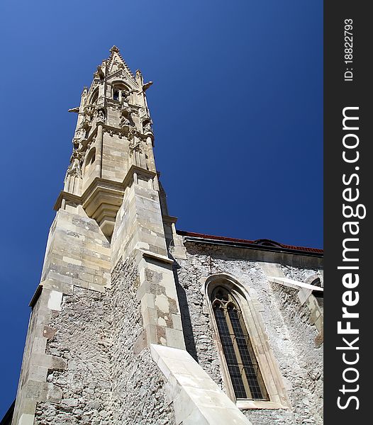 Gothic tower, close-up