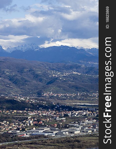 View of appennini mountains,in italy. View of appennini mountains,in italy