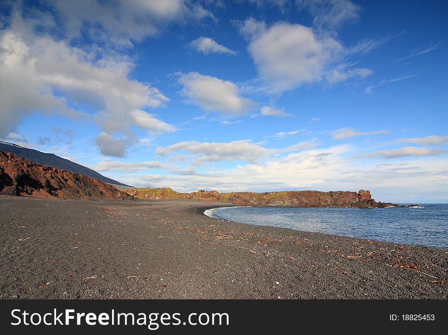 Deep lagoon-Djupalon in Iceland. Deep lagoon-Djupalon in Iceland
