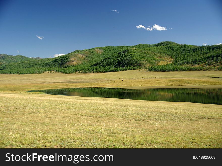 Lake In Mongolia