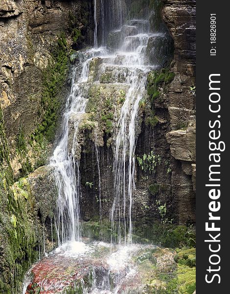 A crystalline mountain stream of Yuntai mountain. A crystalline mountain stream of Yuntai mountain