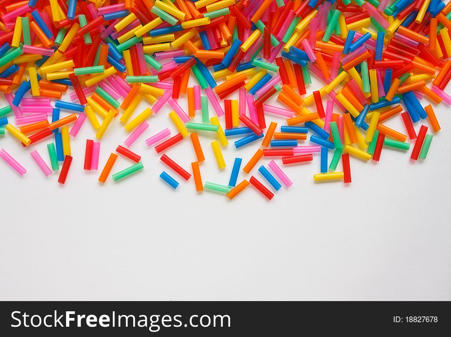 Colorful background from plastic tube. Colorful background from plastic tube