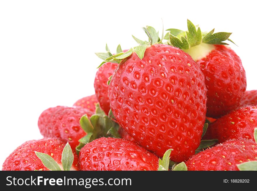 Group of strawberry isolated on white background. Group of strawberry isolated on white background