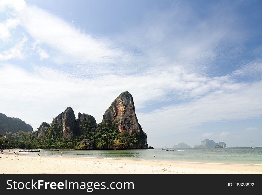 Railay beach Krabi province, Thailand