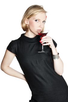 Young Attractive Woman Holding A Glass Of Red Wine Stock Image Young Attractive Woman Holding A Glass Of Red Wine Stock Image