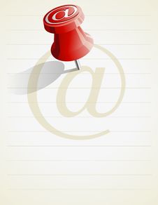 Pin Email Message Royalty Free Stock Photo