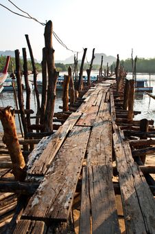 Old Wooden Pier Royalty Free Stock Photos