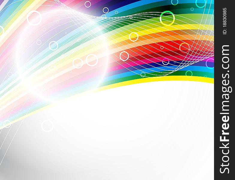 Abstract festive rainbow background. Clip-art