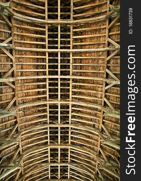 Wooden ribs of the Great Dinning Hall, Stirling Castle, Scotland. Wooden ribs of the Great Dinning Hall, Stirling Castle, Scotland