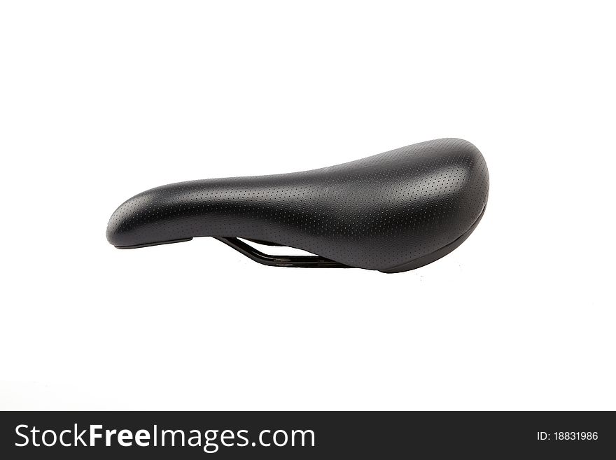 Bicycle saddle on a isolated on a white background