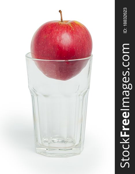 Apple in the glass