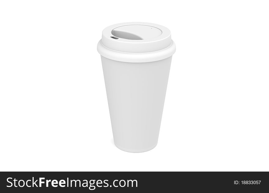 Coffee Cup, isolated on white with copy space