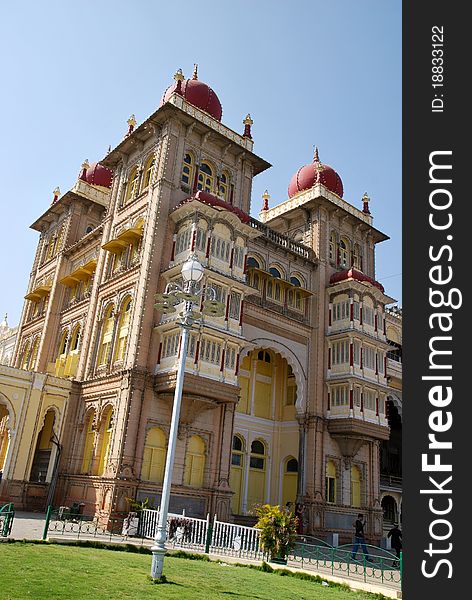 Tourism in Mysore Palace in India. Tourism in Mysore Palace in India