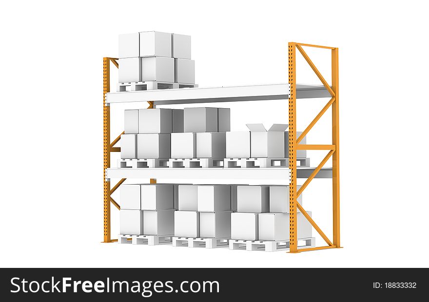 Rack, Half Stock Level. Part of Warehouse serie