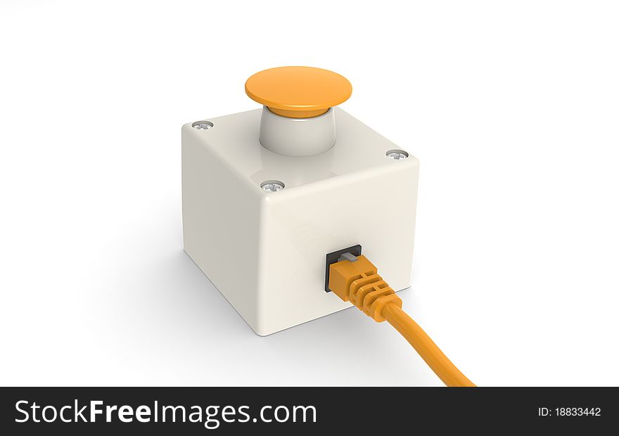 Stop Button with Network Cable