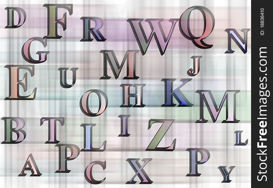 Alphabets background