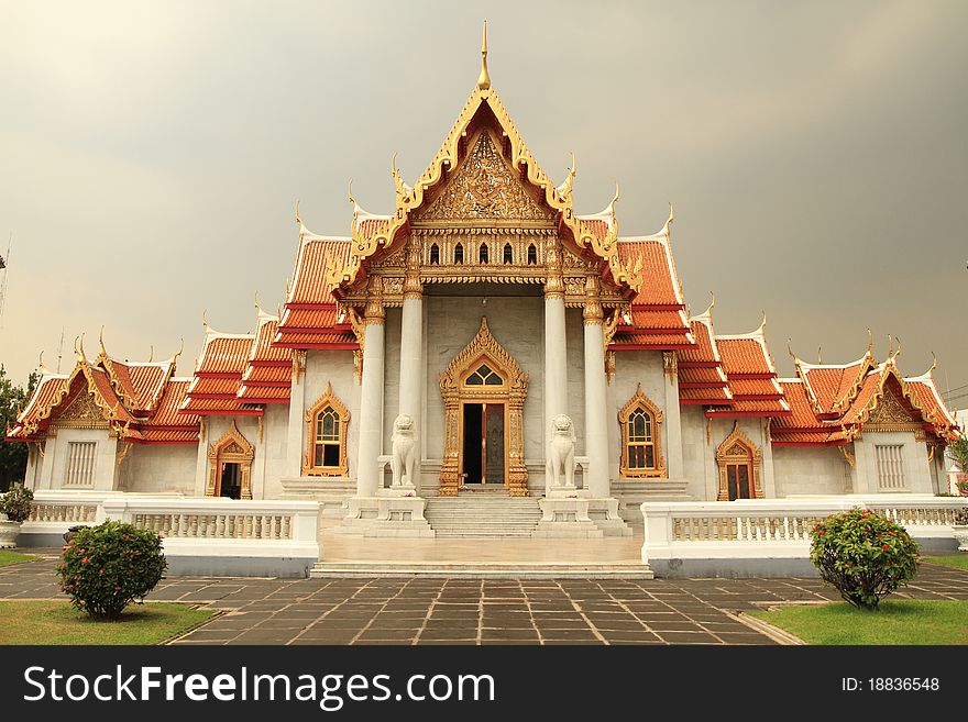 Marble Temple ,Bangkok,Thailand