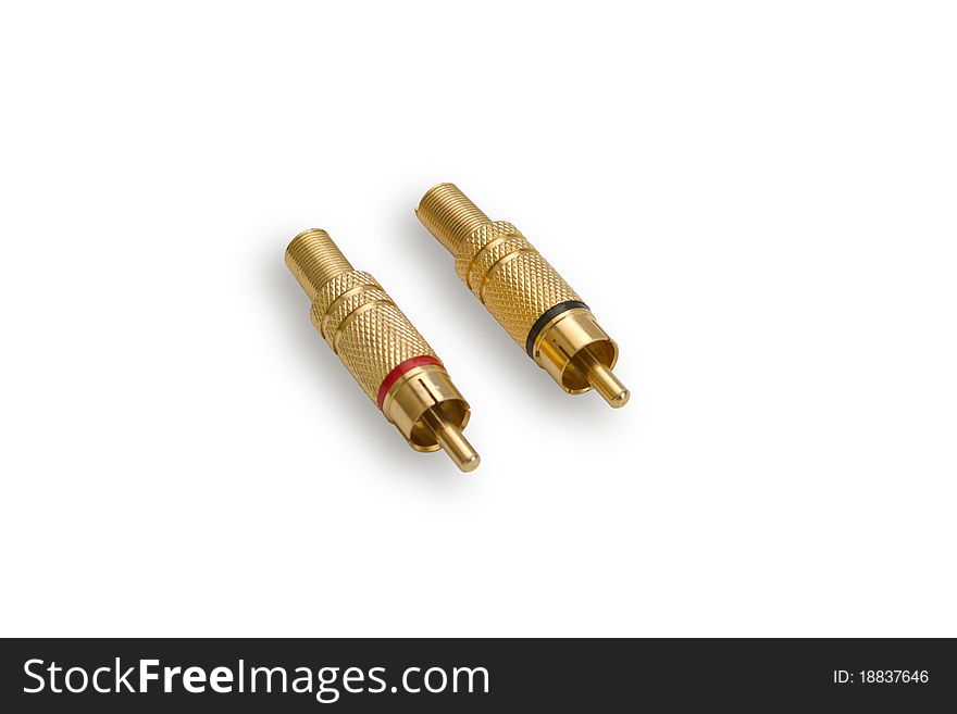 Audio stereo jacks gold platted