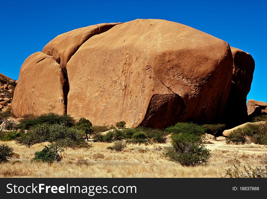 Rock formation at Spitzkoppe in the Namib Desert, Namibia. Rock formation at Spitzkoppe in the Namib Desert, Namibia