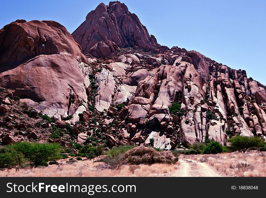 Rock Formation At Spitzkoppe, Namibia