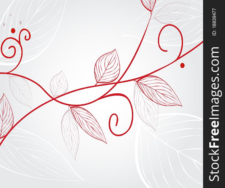 Abstract background of leaves illustration