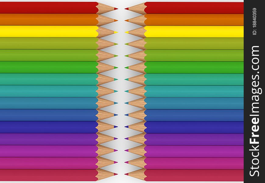 3d pencil red blue green yellow purple colorful. 3d pencil red blue green yellow purple colorful