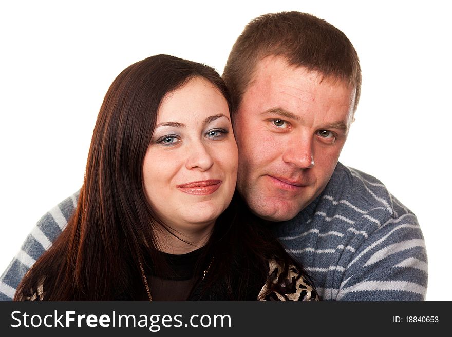 Portrait Of A Young Happy Smiling Family