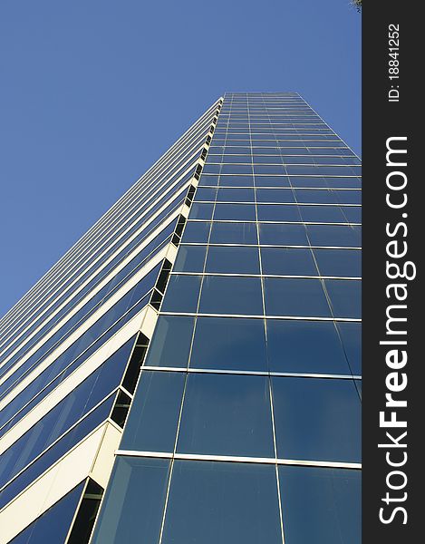 An office building on a clear day in Orange County, Ca.