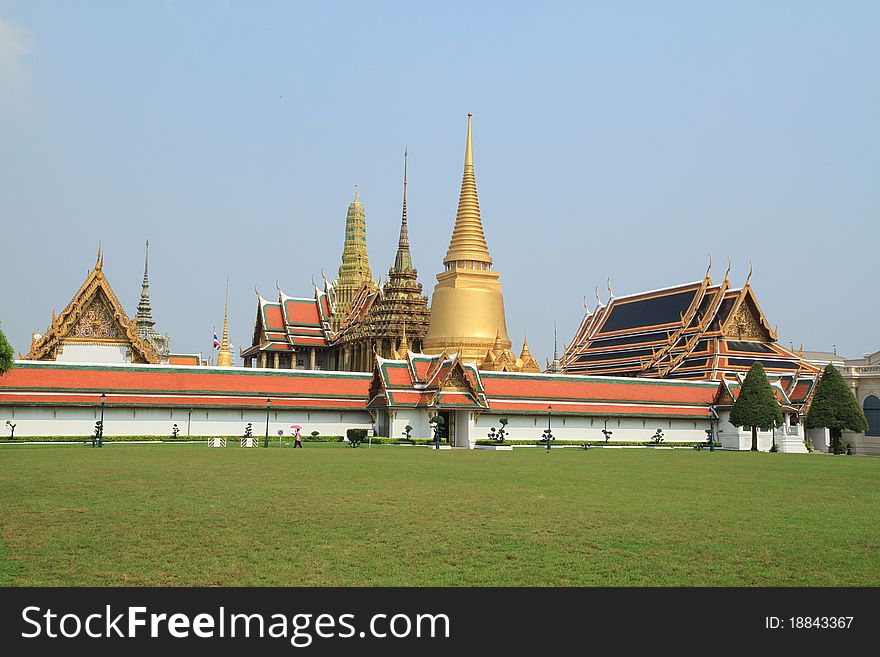 Grand Palace, the major tourism attraction in Bangkok, Thailand. Grand Palace, the major tourism attraction in Bangkok, Thailand