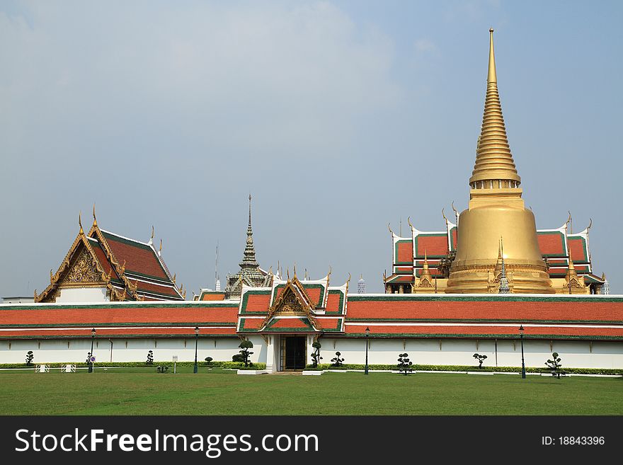 Grand Palace, the major tourism attraction in Bangkok, Thailand. Grand Palace, the major tourism attraction in Bangkok, Thailand