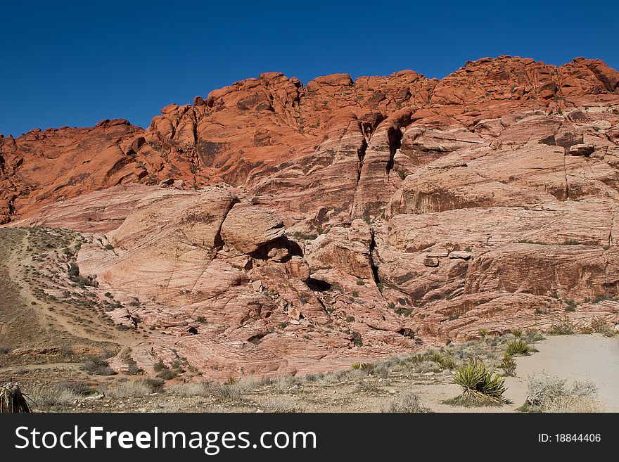Red Rock Canyon Nevada Sandstone Cliffs. Red Rock Canyon Nevada Sandstone Cliffs