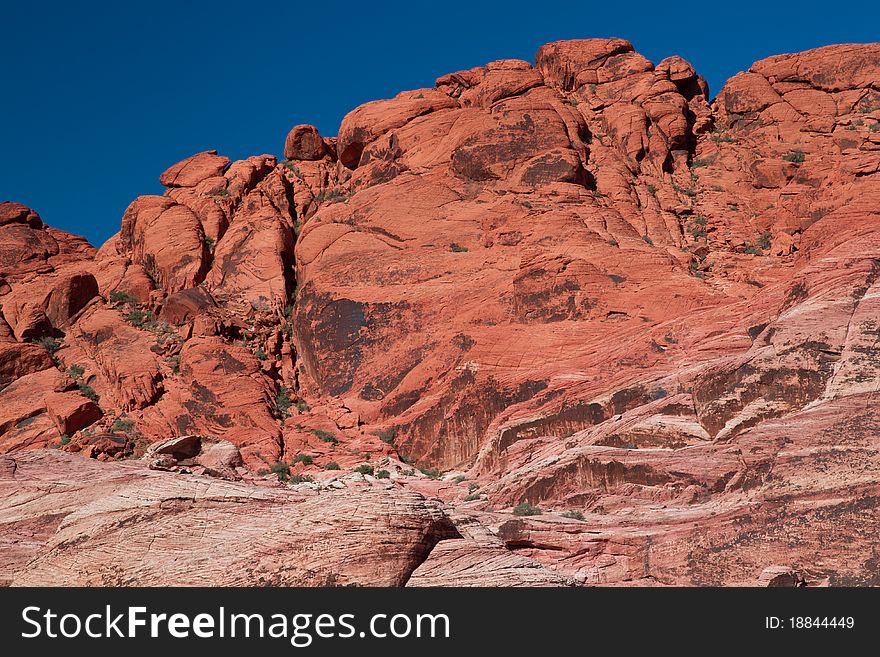 Red Rock Canyon Nevada Sandstone Cliffs. Red Rock Canyon Nevada Sandstone Cliffs