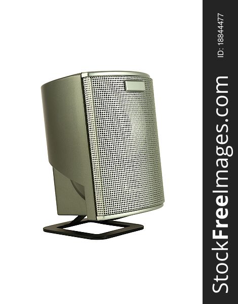 Silver grid speaker side