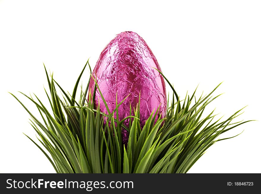 Colorful easter eggs in wooden box on white background. Colorful easter eggs in wooden box on white background