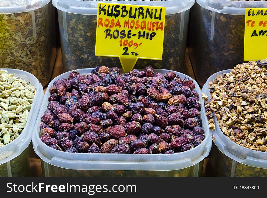 Rosehip Tea In Egyptian Spice Bazaar