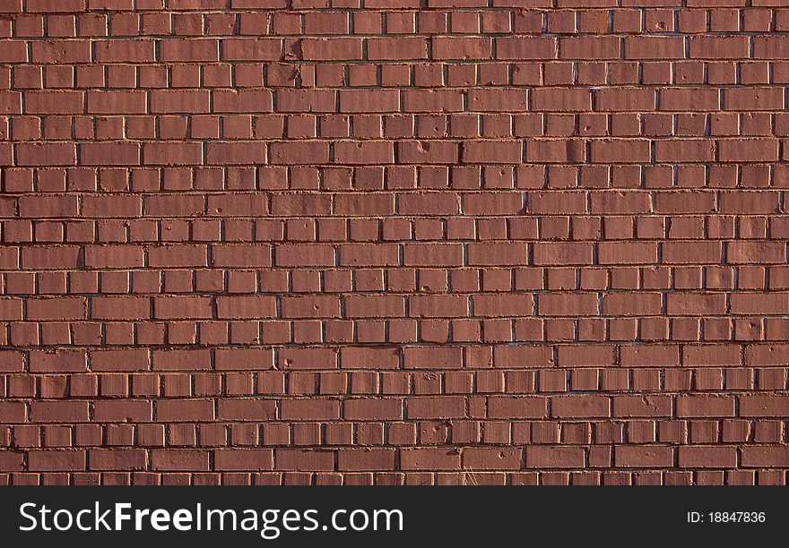 Wall from an old red brick. A background. Wall from an old red brick. A background