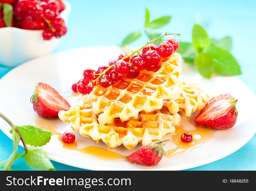 Waffles With Berries