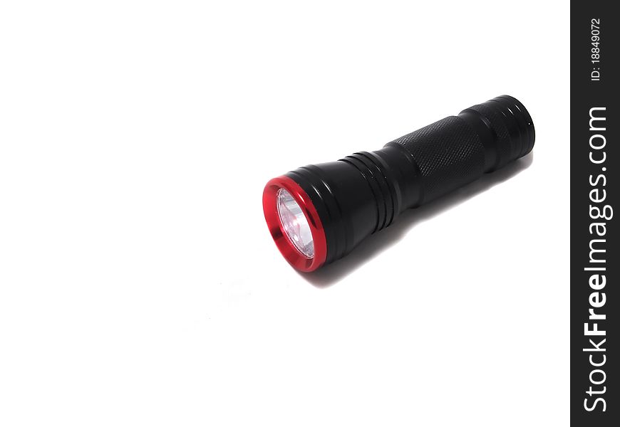 Small LED Black Flashlight