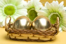 Easter Golden Eggs Stock Photography Easter Golden Eggs Stock Photography