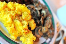 Tasty Scrambled Eggs Royalty Free Stock Image Tasty Scrambled Eggs Royalty Free Stock Image