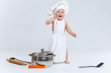 Little Cook. Royalty Free Stock Photography