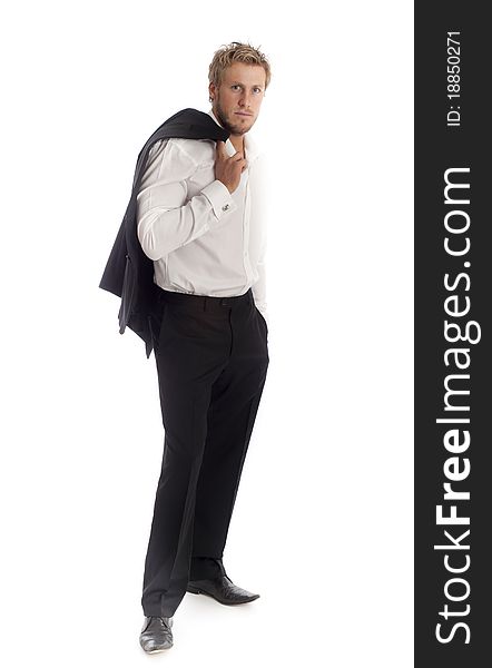 Image showing casual looking business type man isolated against white. Image showing casual looking business type man isolated against white