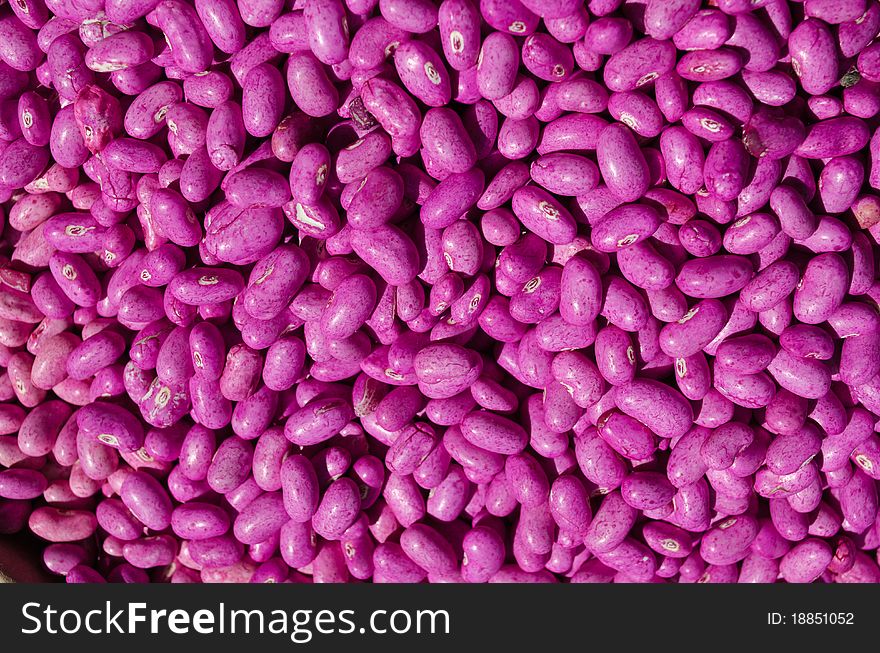 Pink dry beans - healthy fiber food