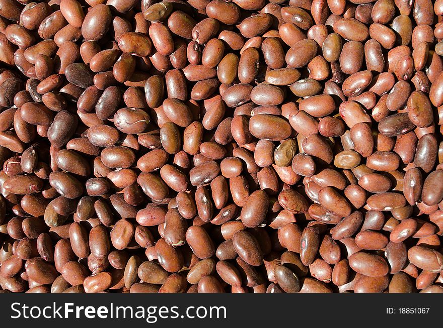 Brown dry beans - healthy fiber food